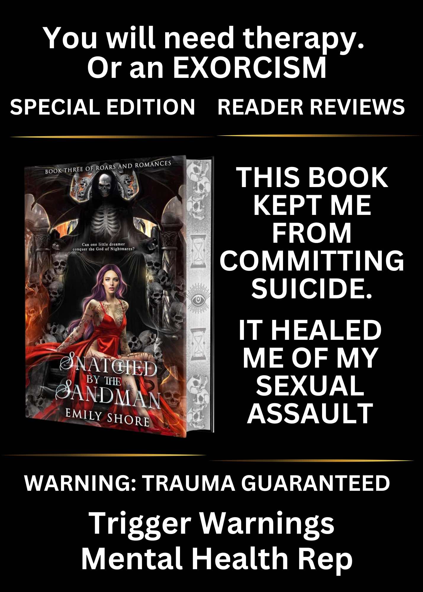 SNATCHED BY THE SANDMAN SPECIAL EDITION SIGNED PAPERBACK
