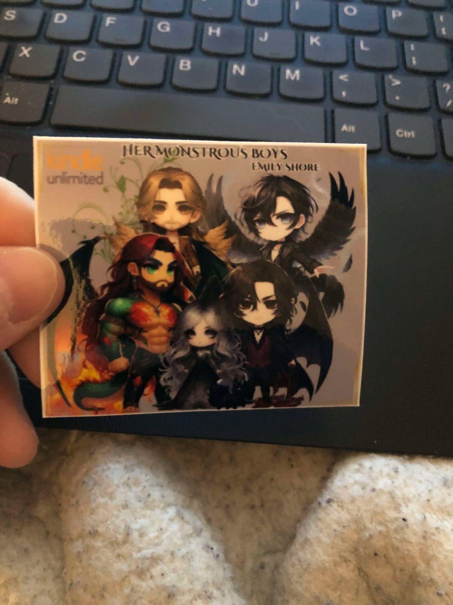Her Monstrous Boys Chibi Sticker β Quintessa and Her Boys