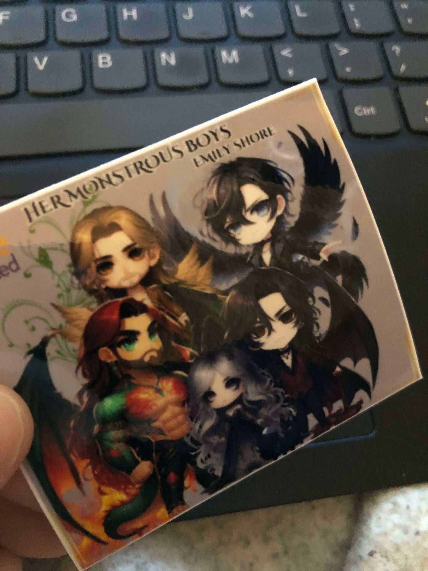 Her Monstrous Boys Chibi Sticker β Quintessa and Her Boys