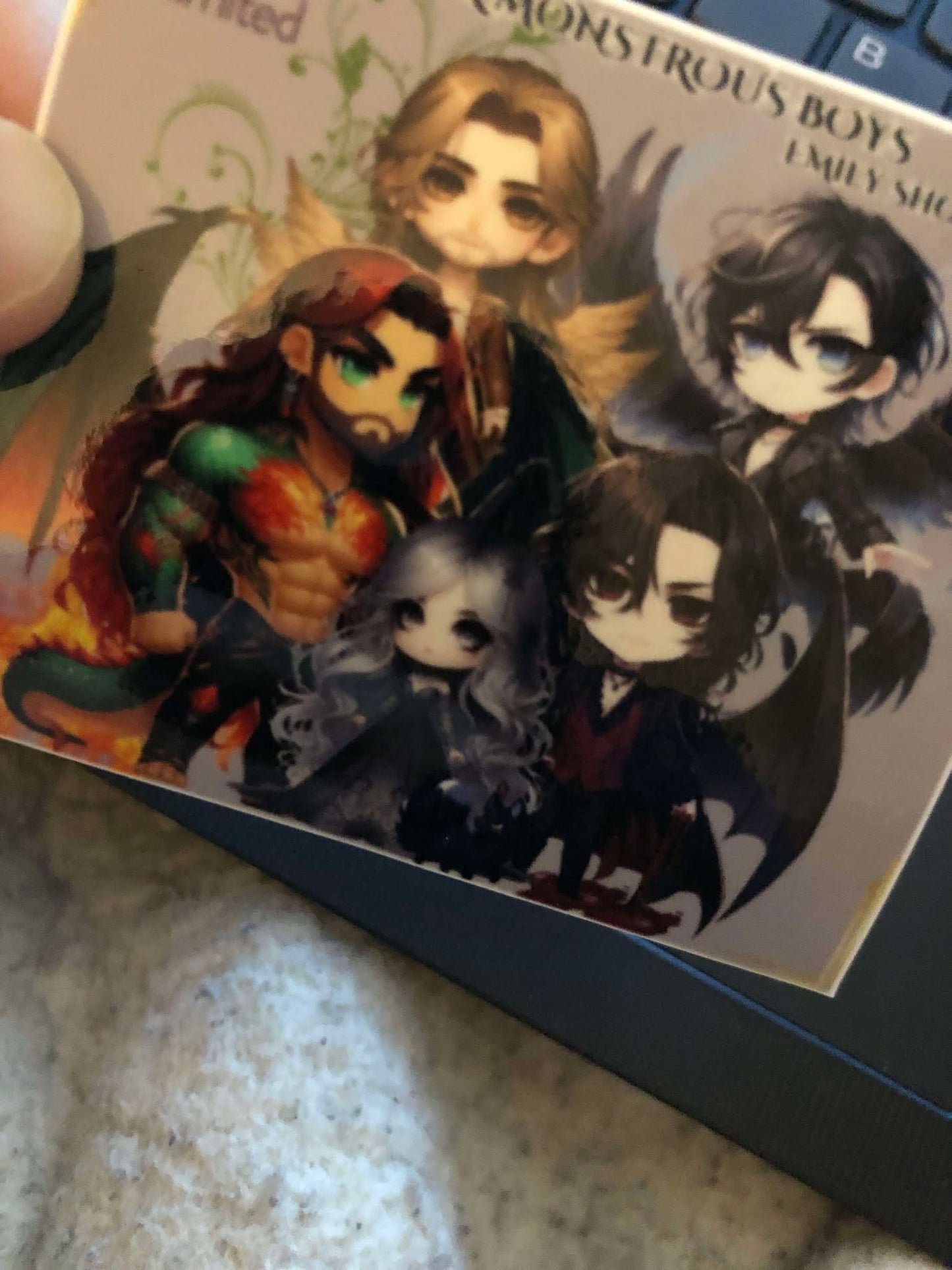Her Monstrous Boys Chibi Sticker β Quintessa and Her Boys