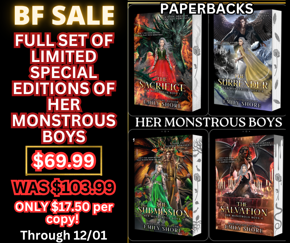 Black Friday - LAST CHANCE - HER MONSTROUS BOYS NEW FULL SET
