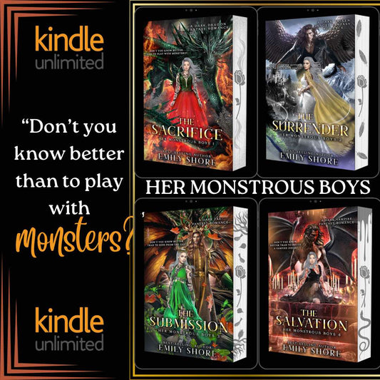 SALE- HER MONSTROUS BOYS NEW - BOOKS 1-4